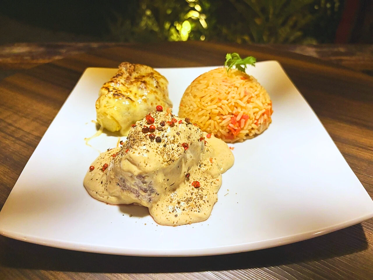 Steak au Poivre do Restaurante Maracajú